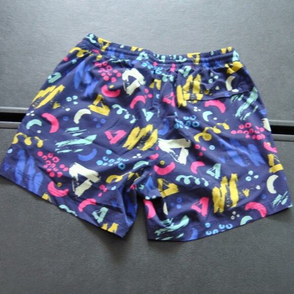 Maamgic Blue Pattern 2 in 1 Stretch Short Lined Gym Shorts - Picture 5 of 8